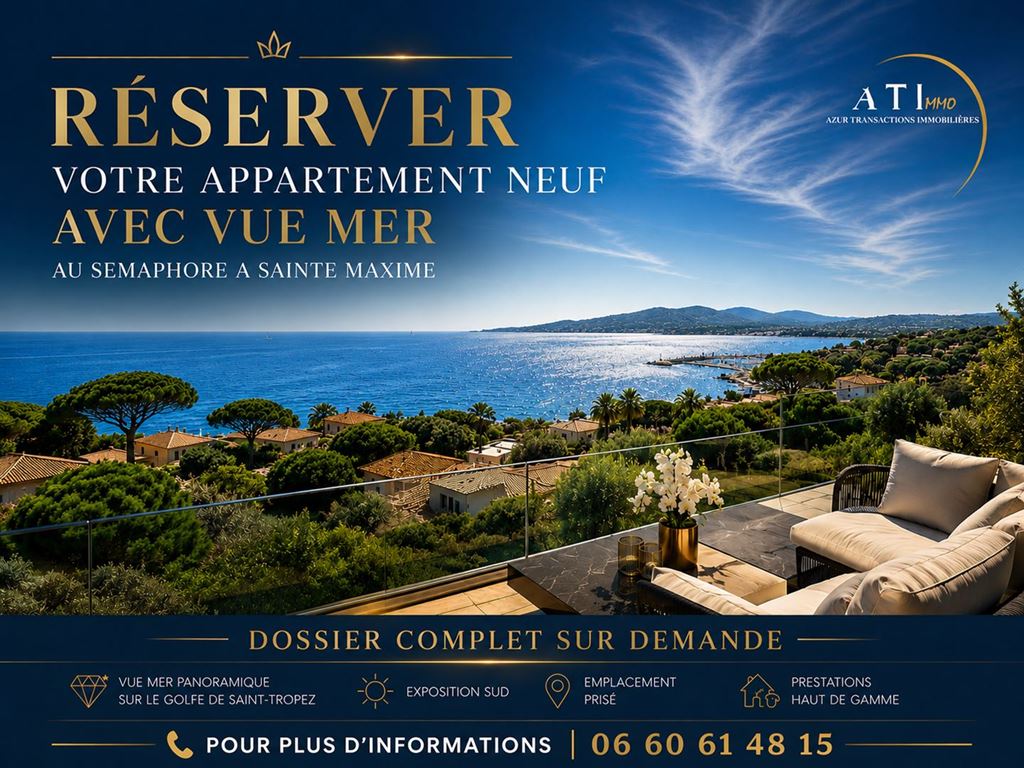 Appartement T4 SAINTE MAXIME 1950000€ AZUR TRANSACTIONS IMMOBILIERES
